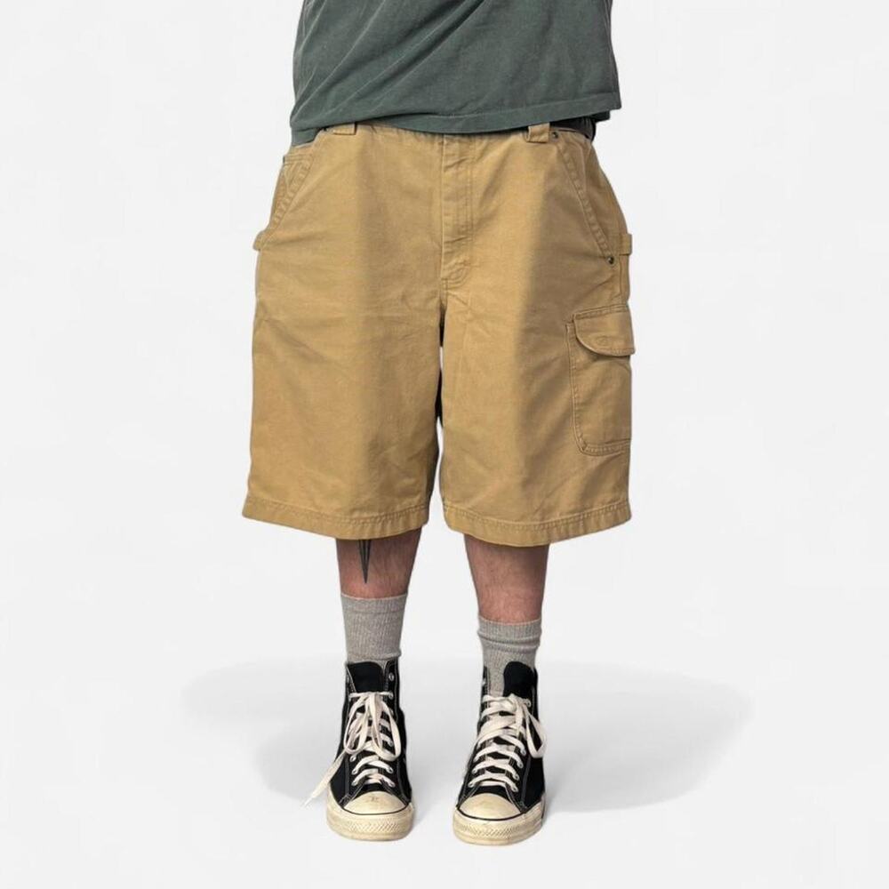 Vintage Baggy Canvas Shorts Skater Grunge